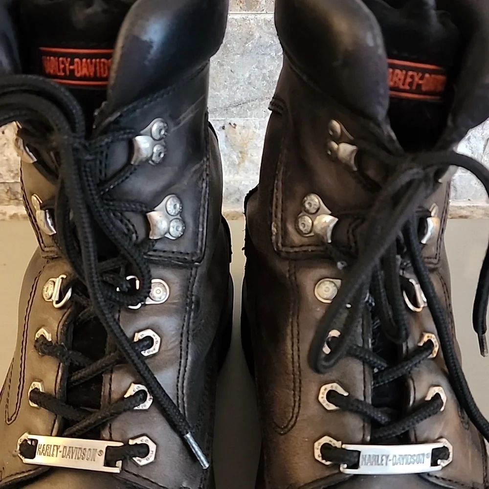 Harley-Davidson Men's Black Leather Boots